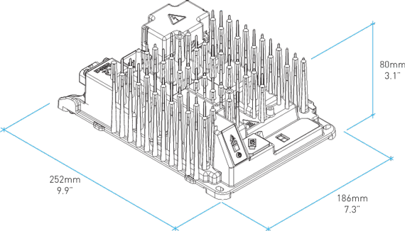 IC650 Industrial Battery Charger Technical Drawing