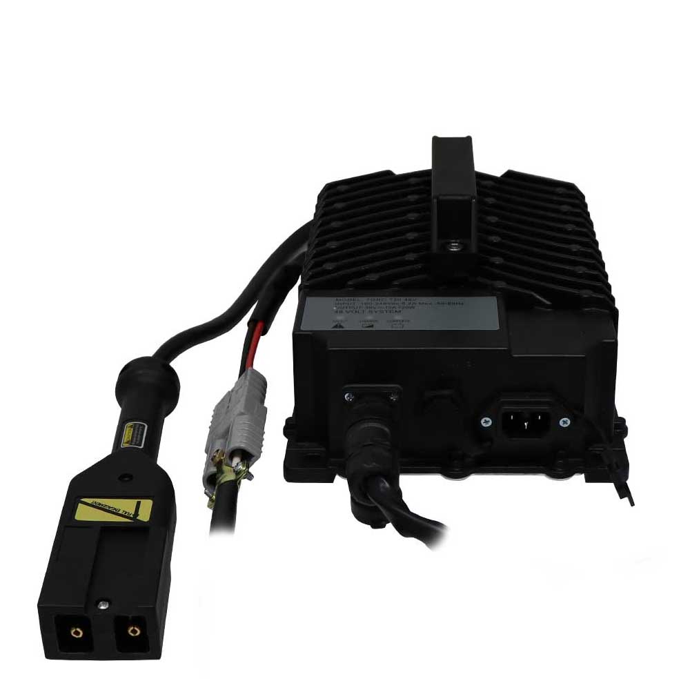 TORO720W 48V 15A E-Z-GO TXT DC Connector SB50 Gray 48V Square Notched Workhorse Pigtail