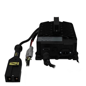 TORO720W 48V 15A E-Z-GO TXT DC Connector SB50 Gray 48V Square Notched Workhorse Pigtail