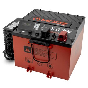 MODZ® Universal 48 Volt (51.2v) 105Ah Nano Lithium Golf Cart Battery Bundle with Built-In Heater